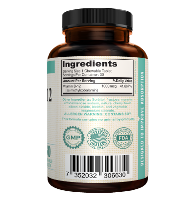 Vitamin B12 Chew - Supplement Ingredients