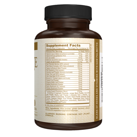 Prostate Expert - Supplement Facts