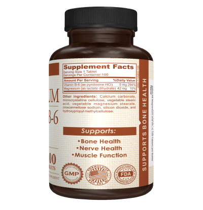 Magnesium And Vitamine B6 - Supplement Facts