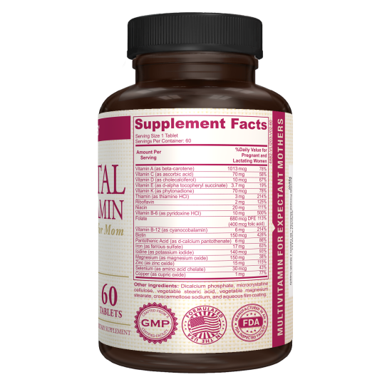 Prenatal Multivitamin - Supplement Facts