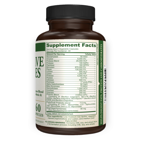 Digestive Enzymes Plus - Supplement Facts