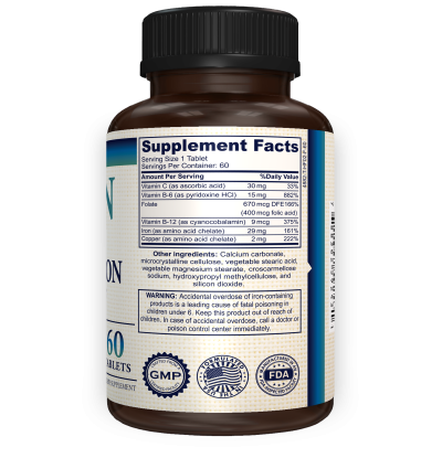 Iron Easy Absorbtion - Supplement Facts