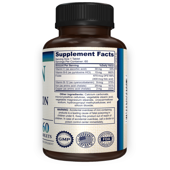 Iron Easy Absorbtion - Supplement Facts