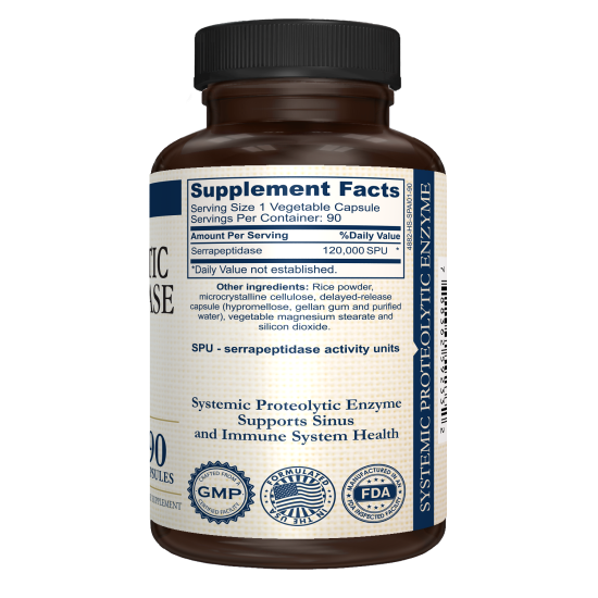 Proteolytic Serrapeptase - Supplement Facts